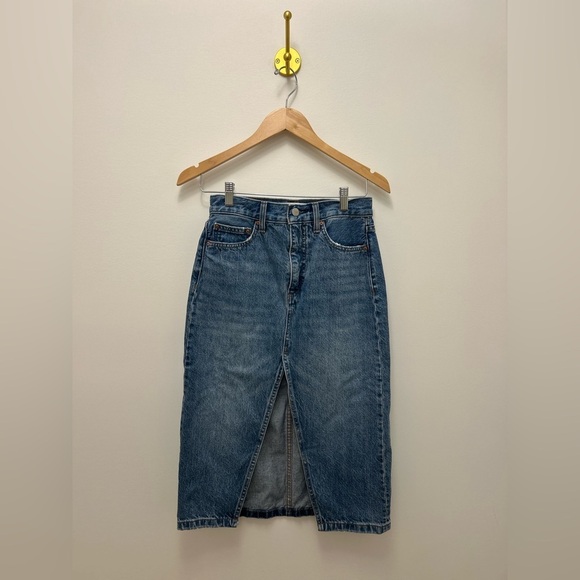 NWOT Denim Forum “ The ‘90s Halle Skirt” size 25 - Picture 6 of 7